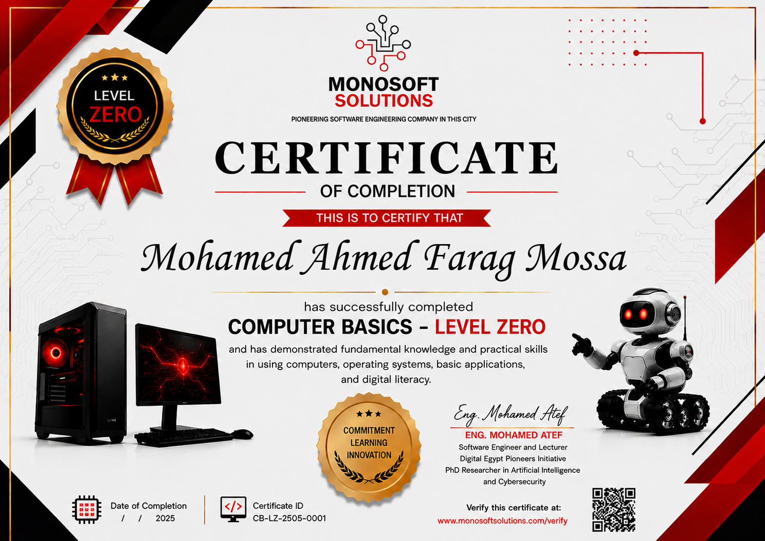 Certificate 05 Mohamed Ahmed Farag Mossa