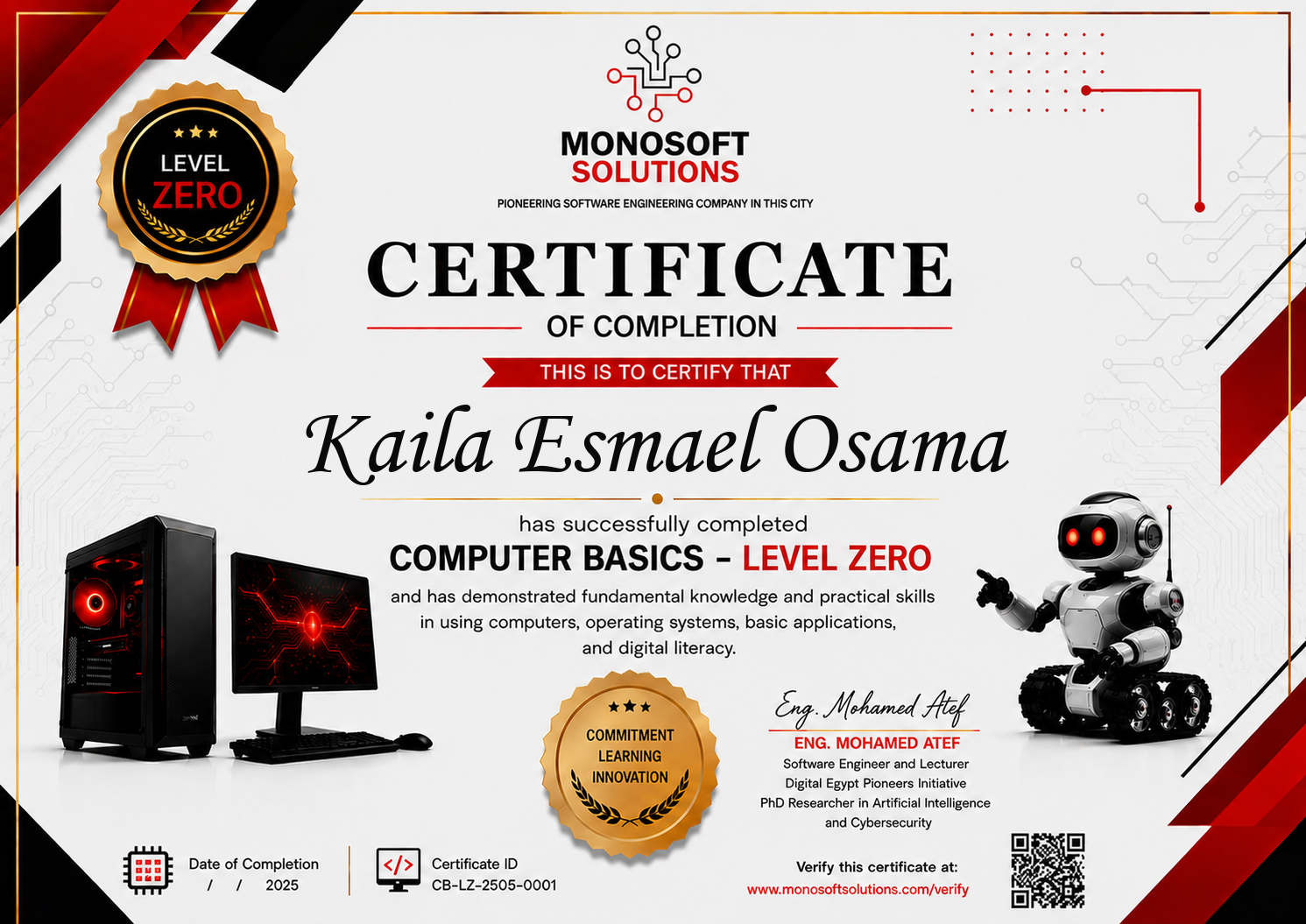 Certificate 08 Kaila Esmael Osama